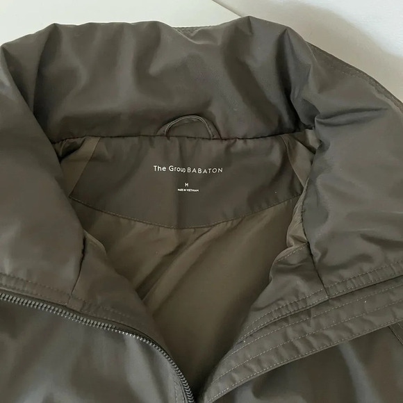 Babaton Women's Raindrop Tuscan Olive Short Anorak Jacket Size M - Picture 6 of 12